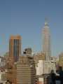 Empire State Building from apartment living room