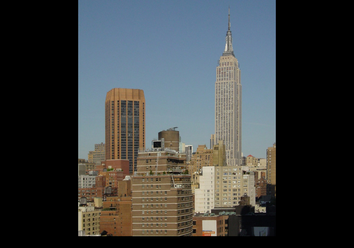 The Empire State Building from the Living room.  