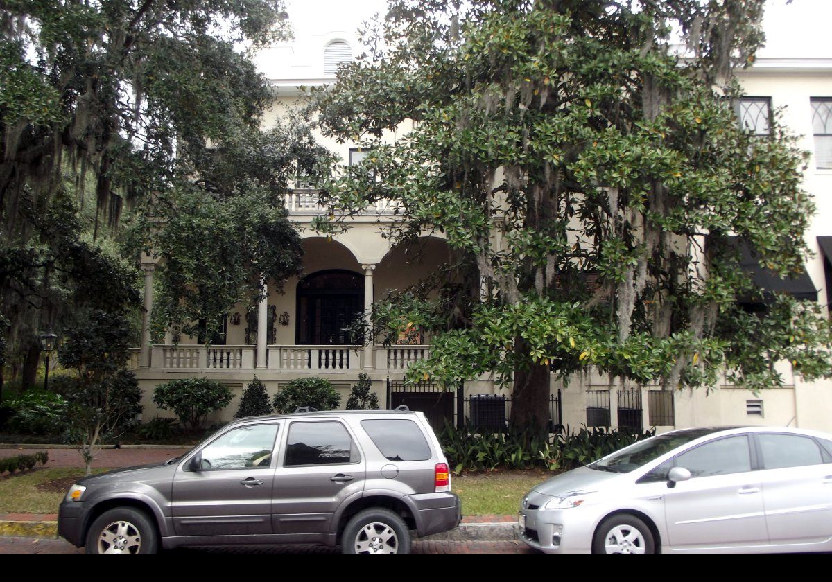 Some of the historic buildings in Savannah.