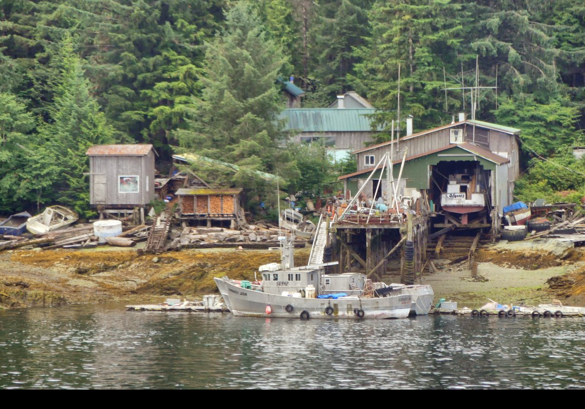 Approaching Ketchikan. I guess this is a small fishing operation.