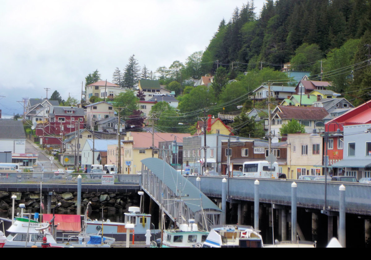 Some of the buildings along the western end of Water Street.