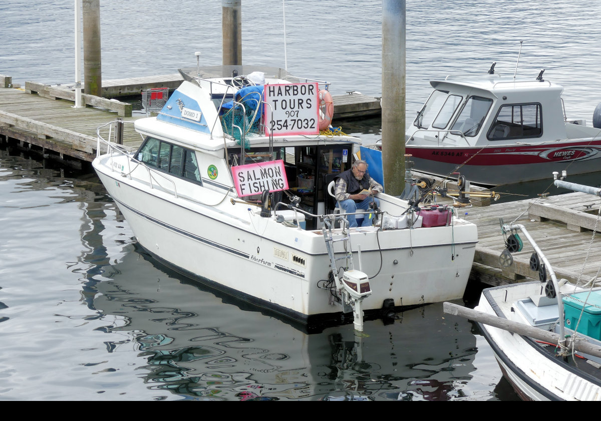 Feel like a harbor cruise with some salmon fishing thrown in? He's your man!