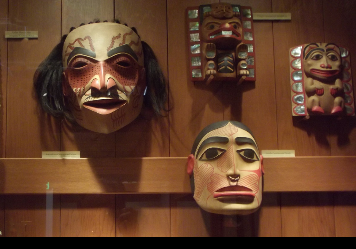 Native American ceremonial masks.