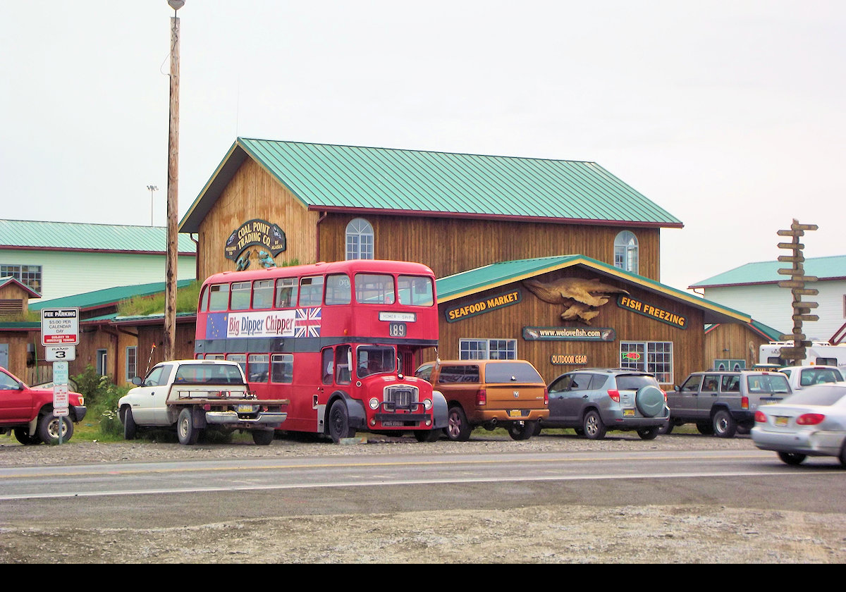 A London bus in Alaska?  Whatever next.