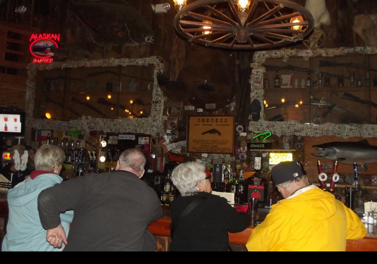 A rather poor picture of the interior of the famous "Red Dog Saloon".