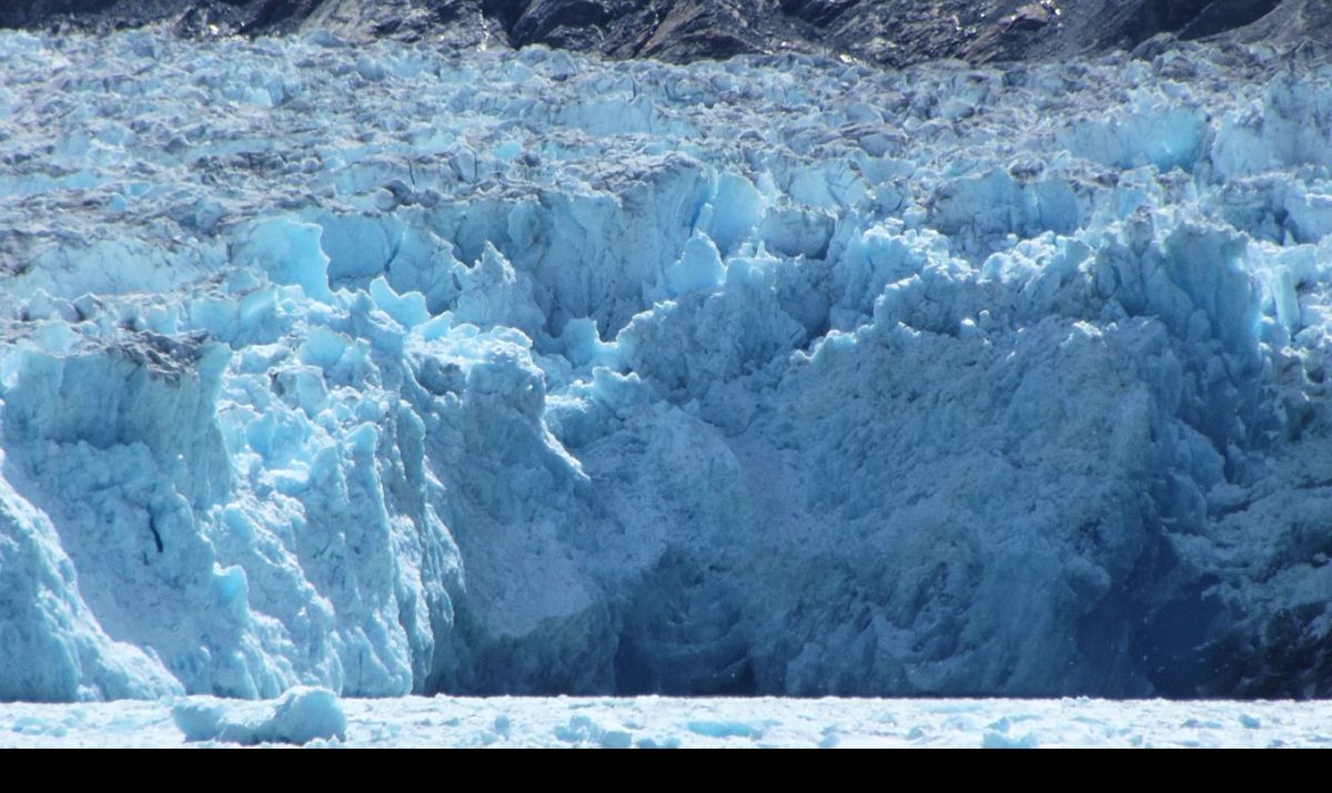 Photographs just do not seem to do justice to the range of blues in the ice.  