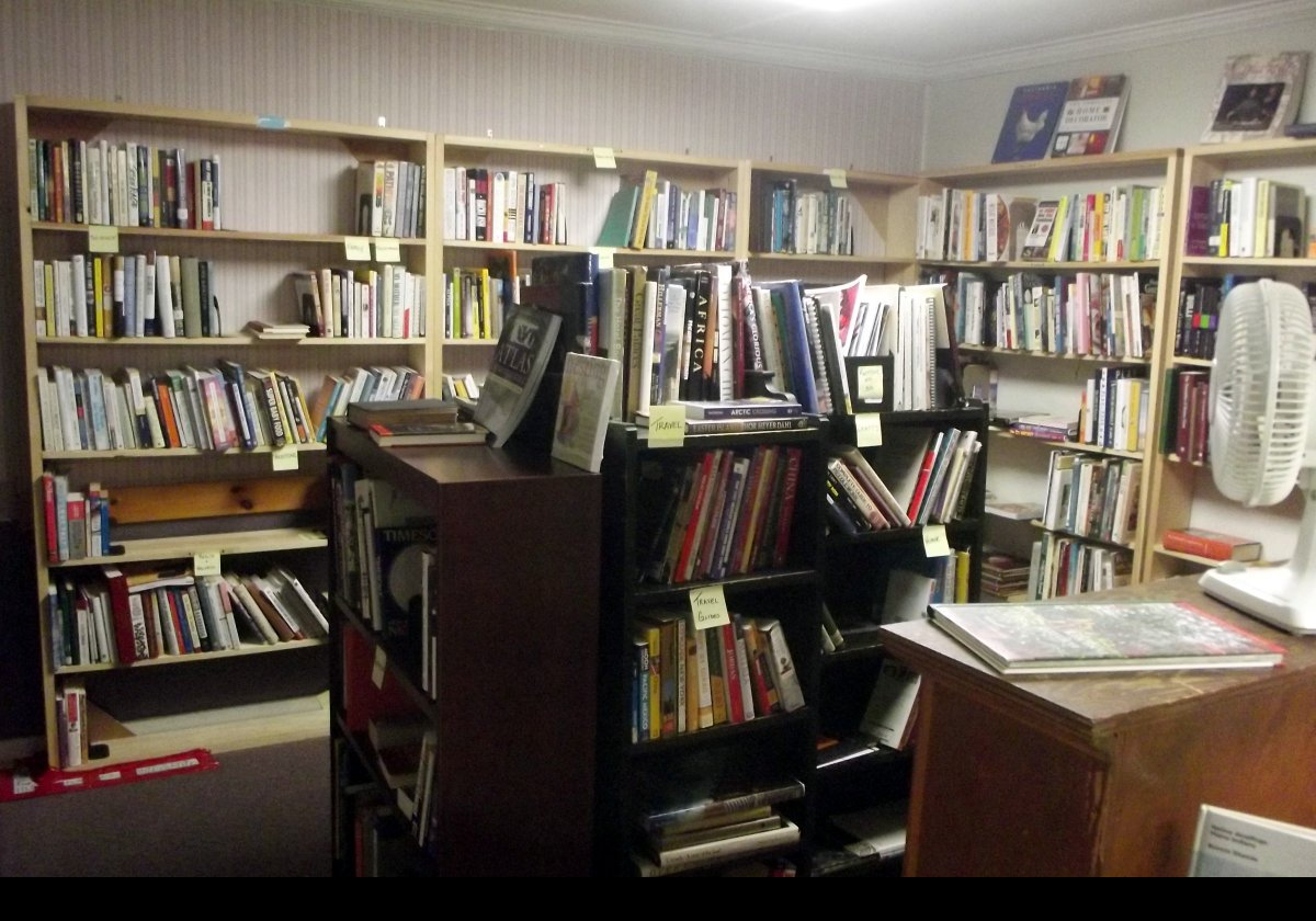 Bar Harbor has a delightful library, as well as this wonderful used book shop, where we have purchased a large number of books.