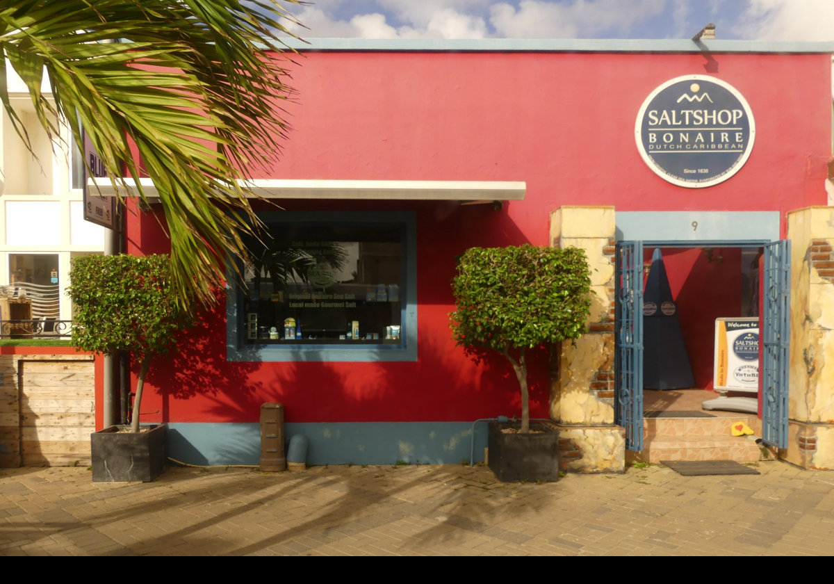 Salt has been extracted from the seawater around Bonaire for more than 400 years.  This shop sells salt products for food as well as bath and body products.