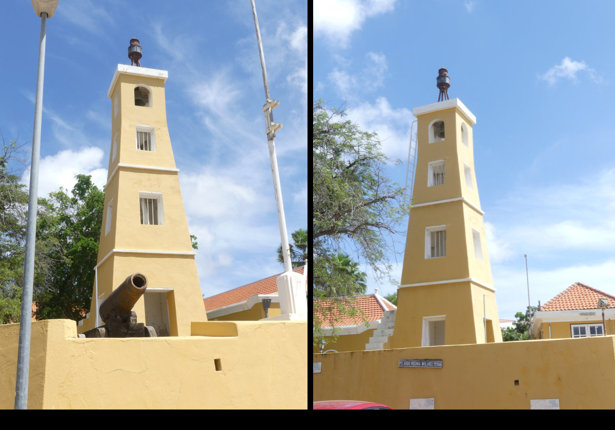Built in 1639 by the West India Company, Fort Oranje is a small fort in the center of Kralendijk.  There was a wooden tower used as a lighthouse, but this was replaced by the current tower in 1932.  For now, the fort is in use by the Public Prosecution Service.