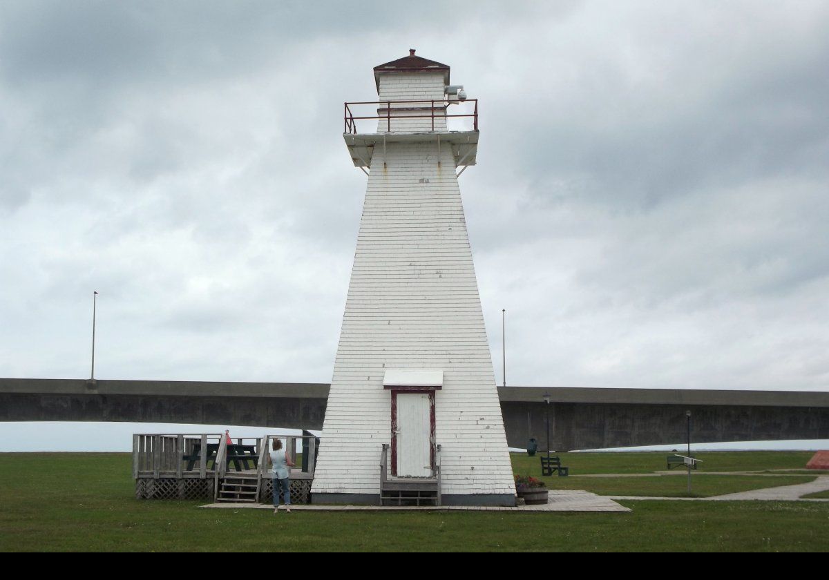 The Port Borden Front & Rear Range Lighthouses were completed in 1918 to help guide ships into the new port, Port Borden, that was completed in 1919.  