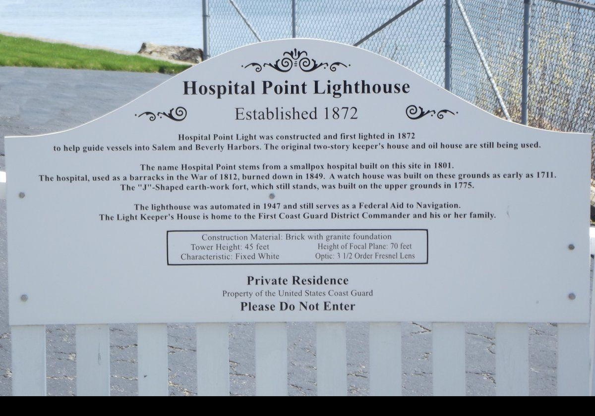 Firstly, we are looking at the Front Range light of the pair of lighthouses comprising the Hospital Point Range Lights.