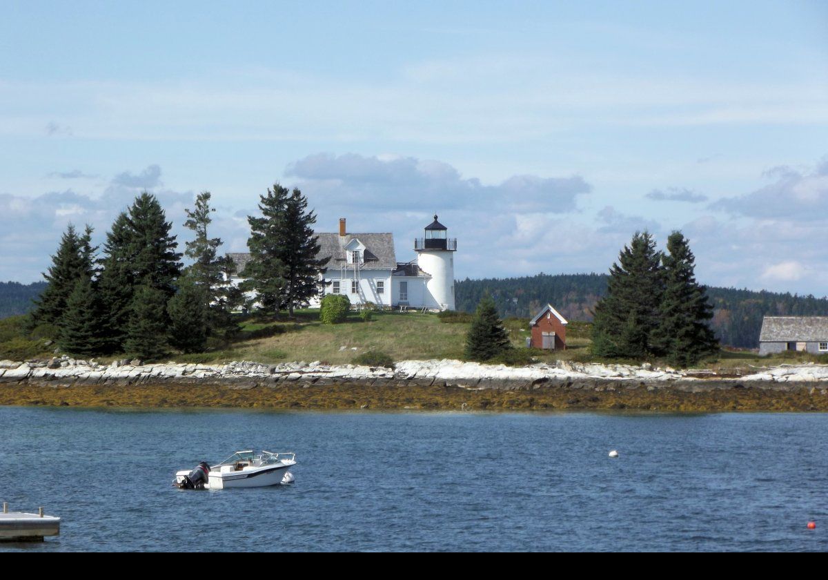 The lighthouse received one of the first Fresnel lenses to be used in Maine; a fifth order lens.  Mounted in the seventeen foot tower, it was 27 feet above the mean high tide level.  