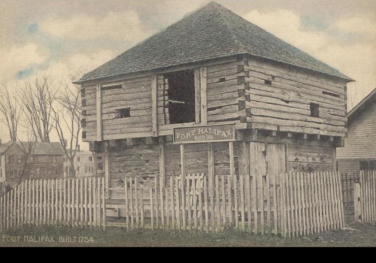 An old picture of the blockhouse.