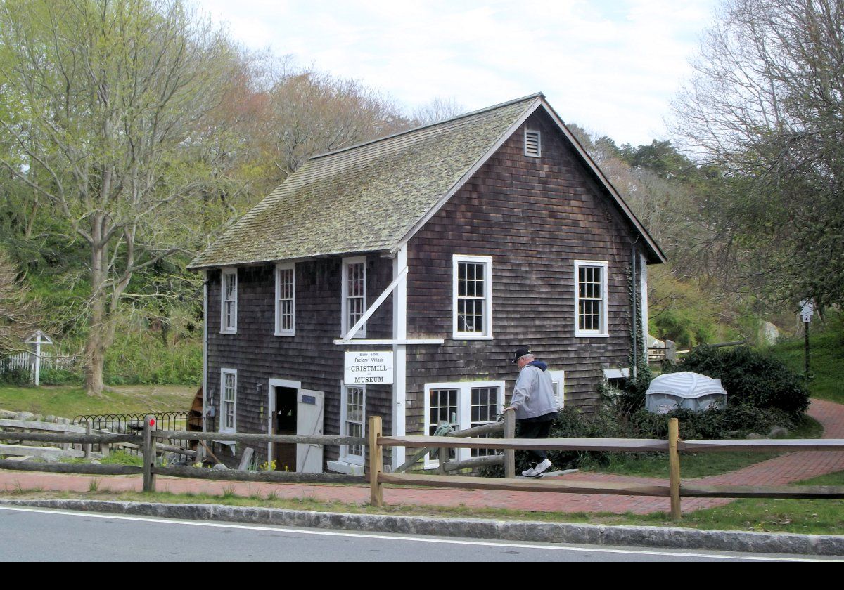 The Stony Brook Grist Mill in Brewster on Cape Cod.  