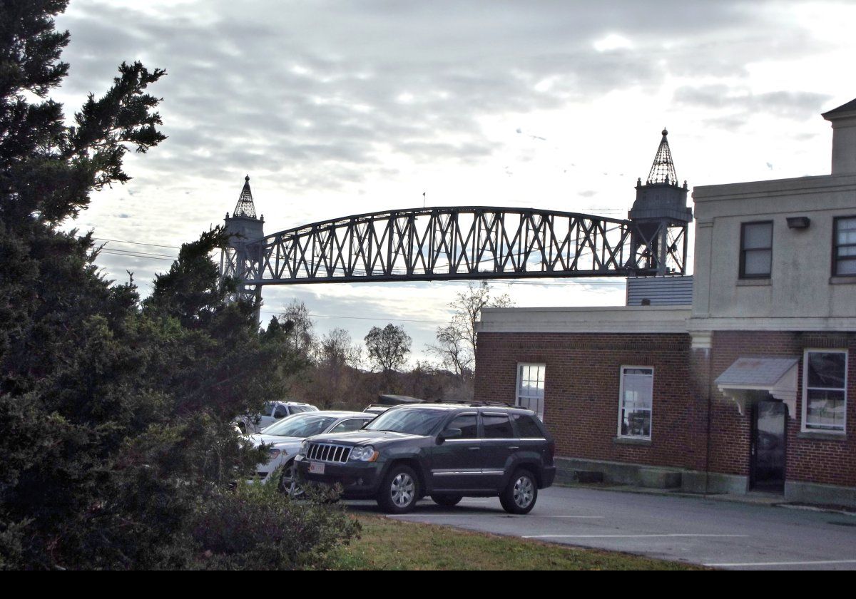 Another view of the Cape Cod Canal Railroad Bridge.