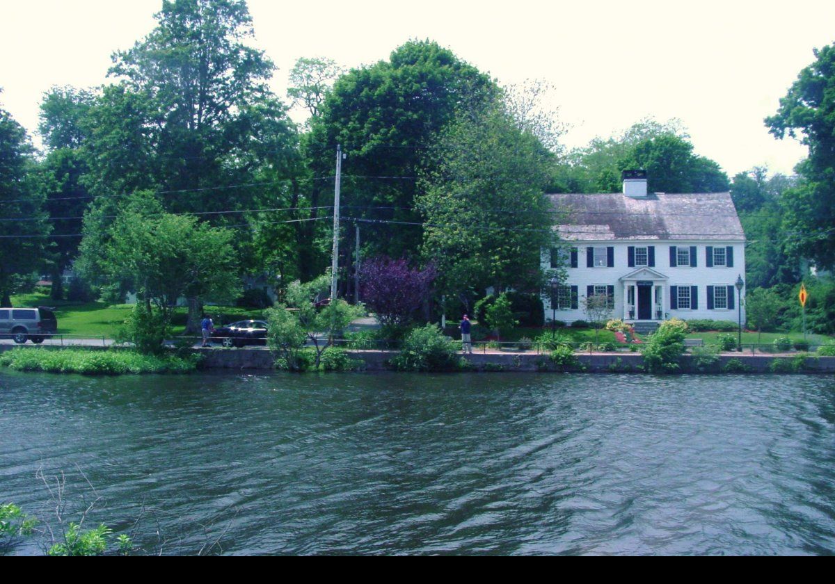 An attractive house near the shore of Shawme Lake in Sandwich, MA.
