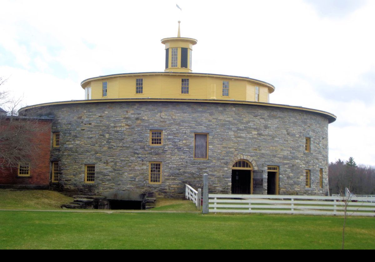 It was after the 1864 fire that the Shakers painted the barn in its distinctive yellow.  The color was restored in 2009.  