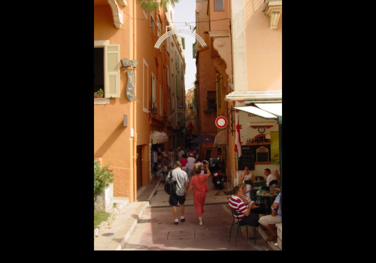 A small square in the old town area of Nice.  