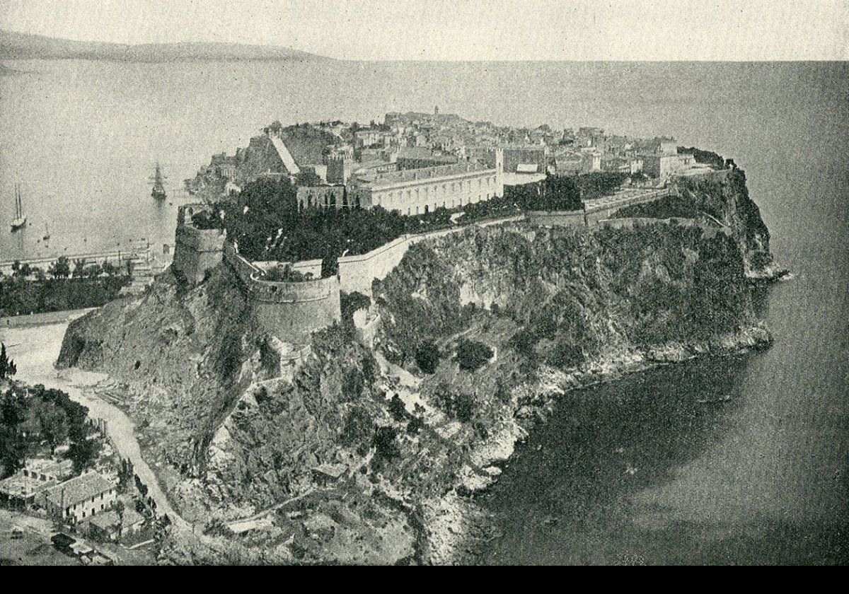 Monaco as it looked in 1890.  Not much there apart from the Palace.  