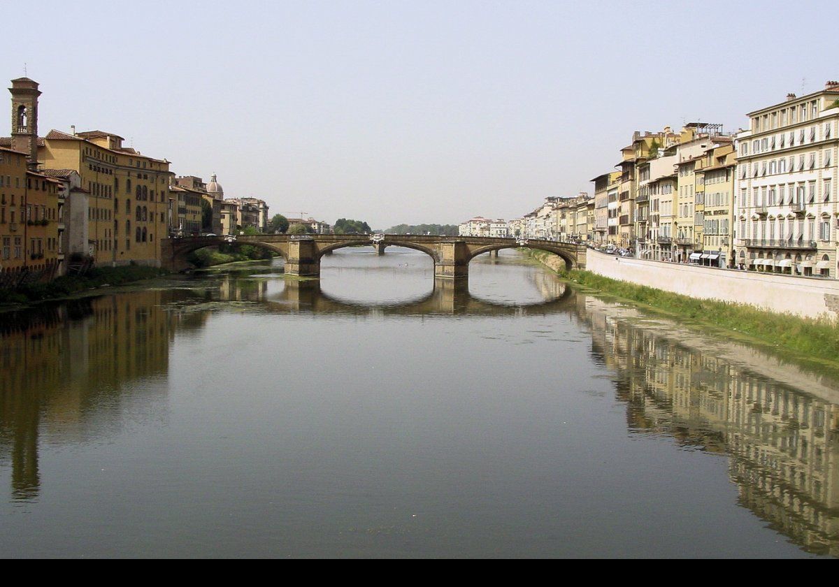 The Ponte Santa Trinita.  This is another bridge over the Arno River in Florence.  
