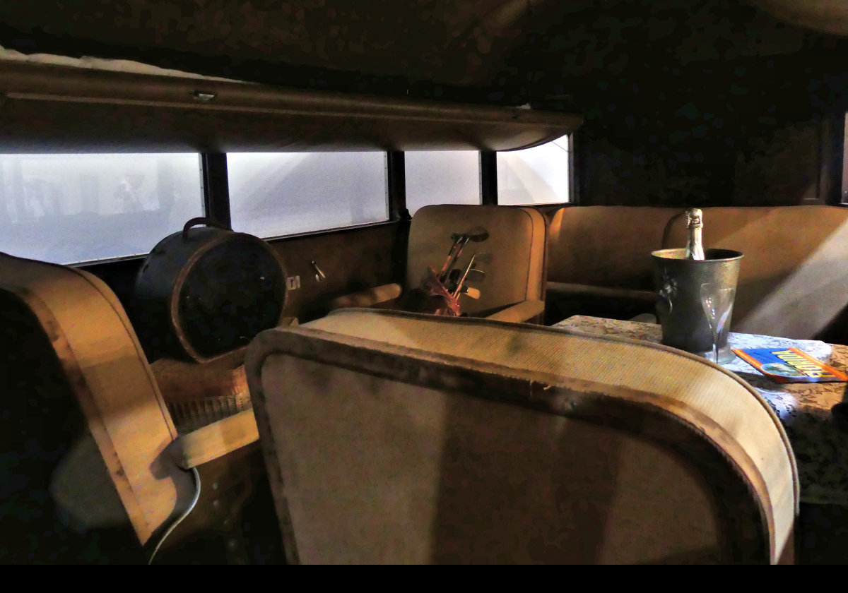 1938 Curtiss Aerocar travel trailer.  Click the image to see a different photograph of the interior.