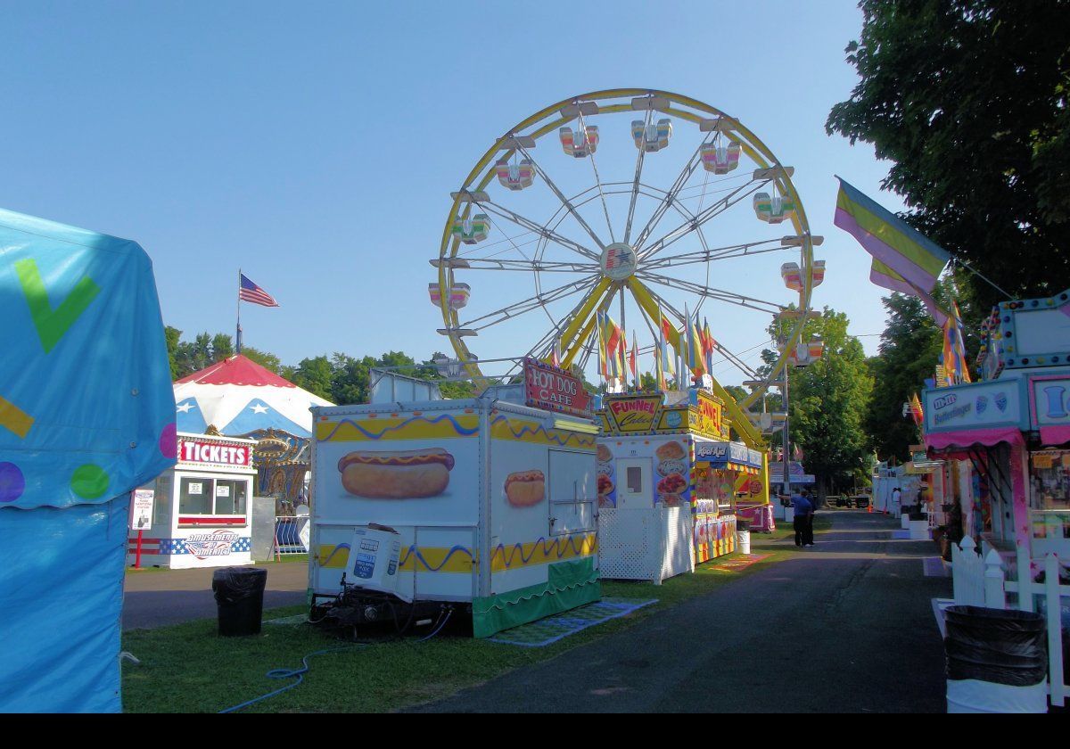 The Ferris Wheel and some of the concessions.  