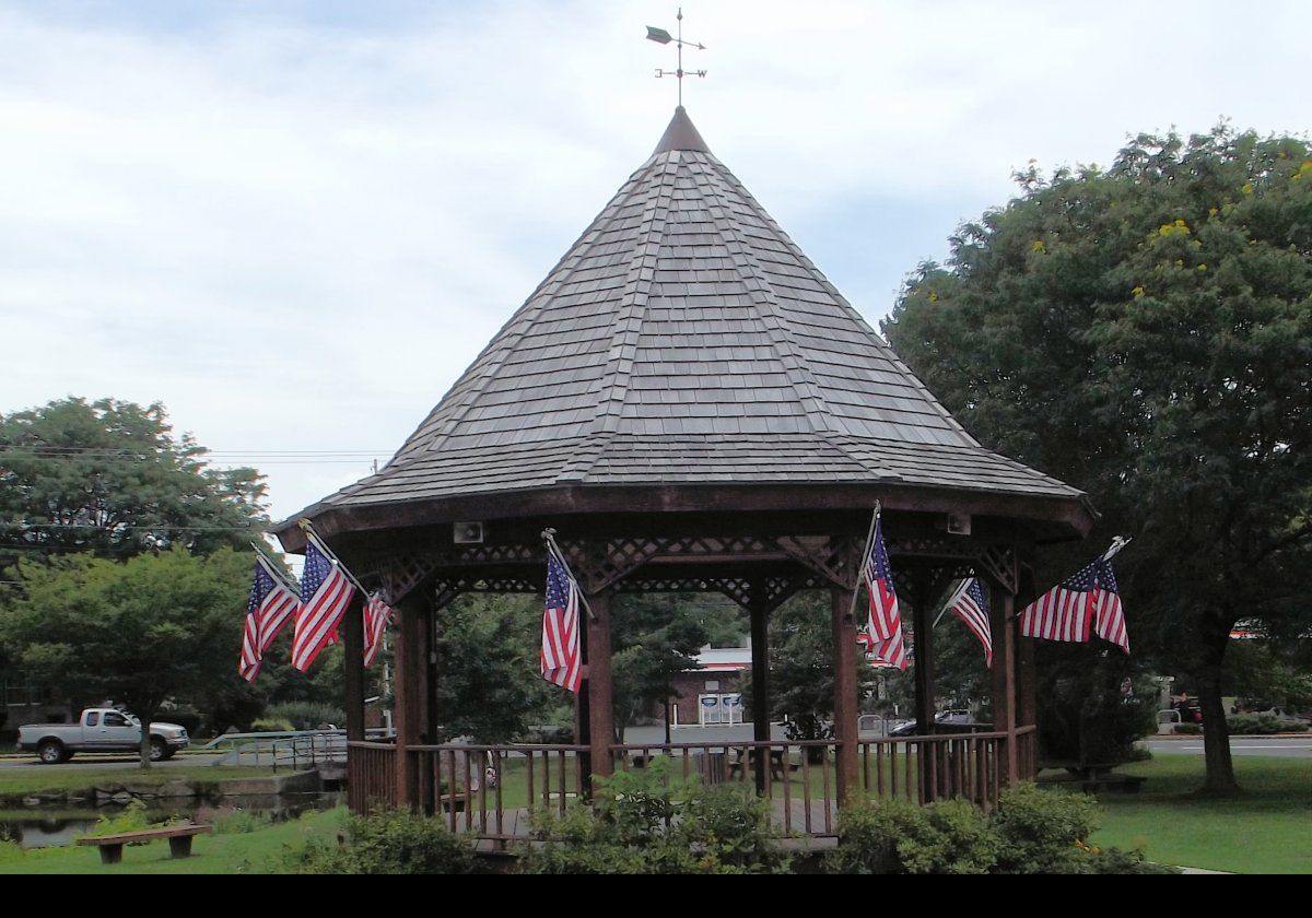 The bandstand and the village pond are by the junction of Route 81 and Route 32.