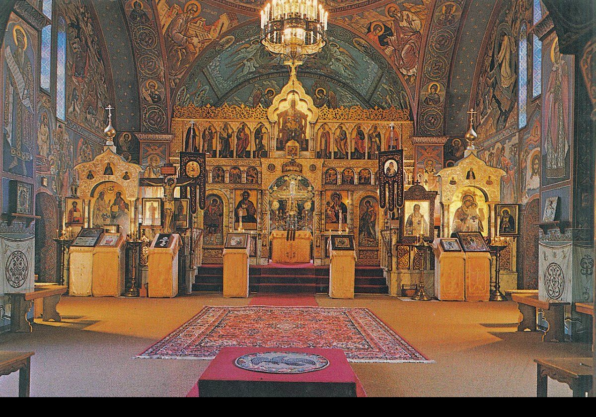 Interior of the Cathedral at the monastery.  