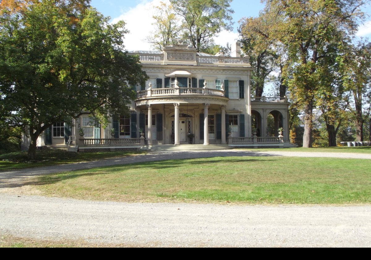 Janet Livingston Montgomery had the original federal style house built in 1803 having bought the farmland.  