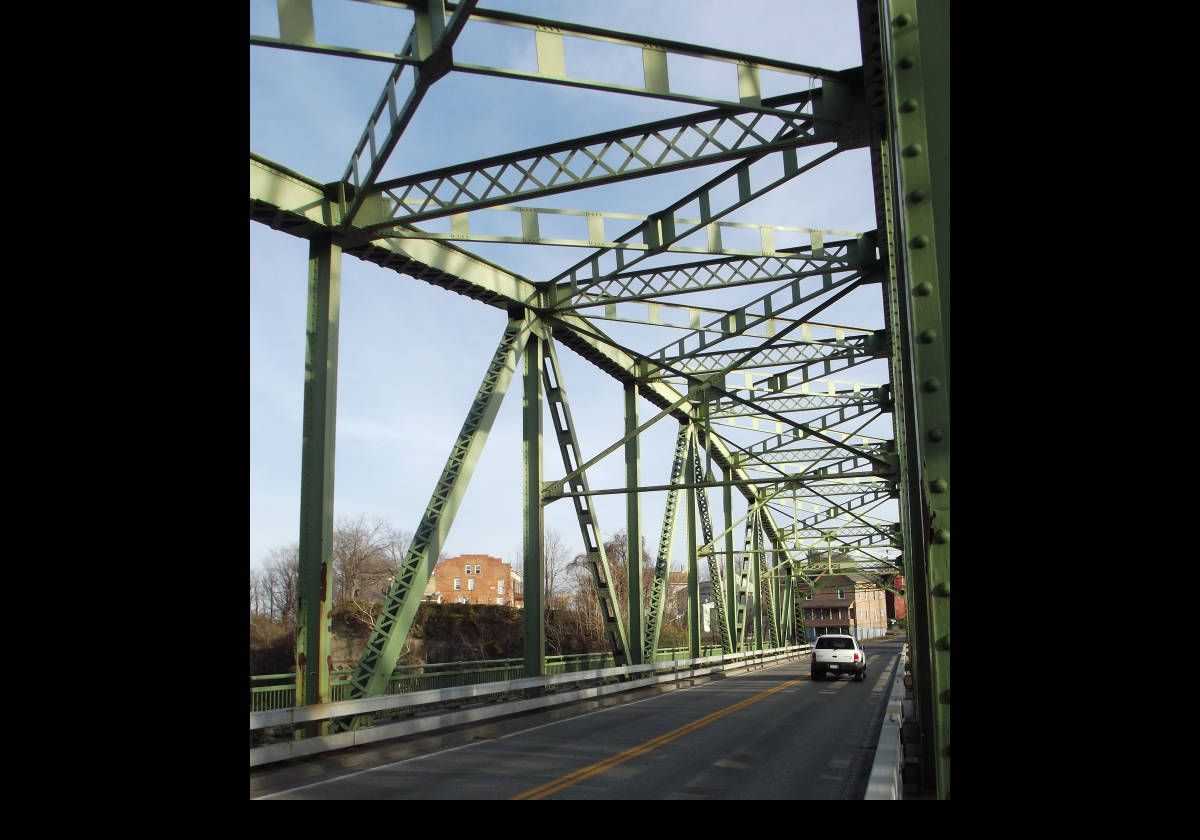 The Esopus Bridge on route 32/9W out of Saugerties across the Esopus Creek.  