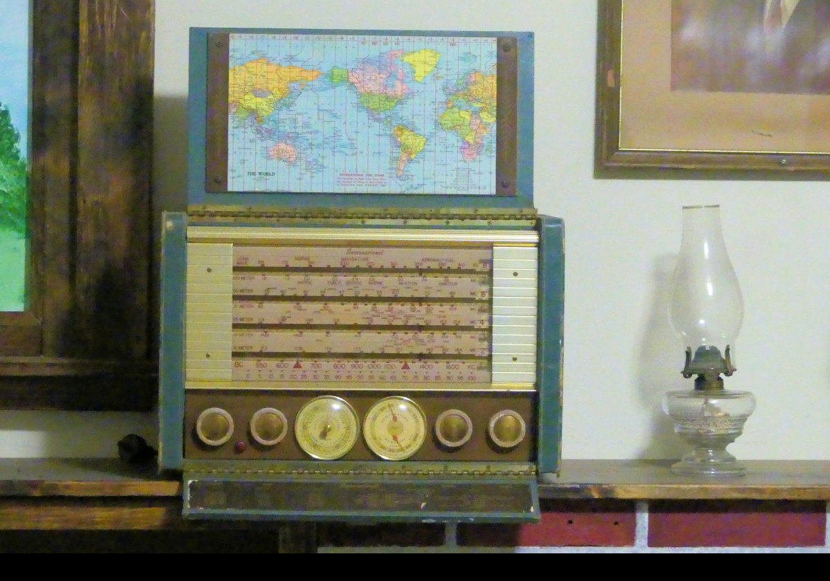 The type of multiband radio one would find in most homes of the period. 