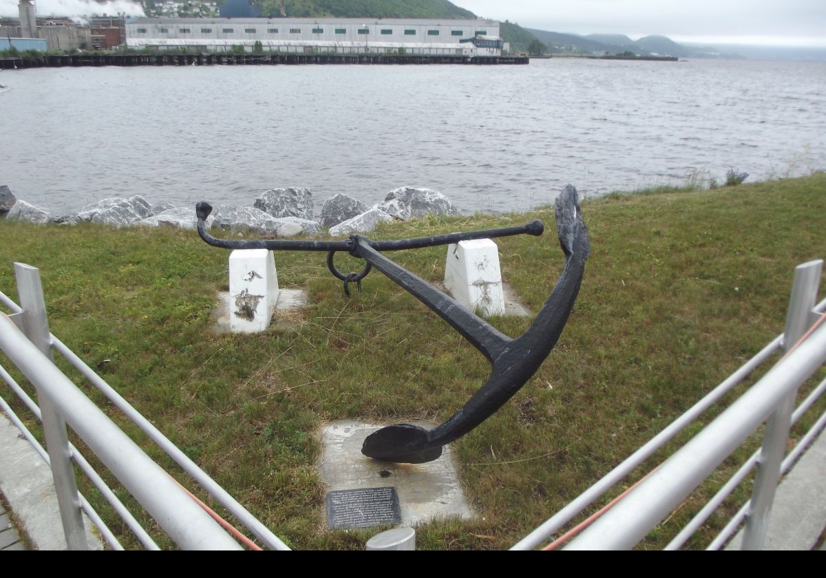 A commemorative anchor.  All I remember is that a woman donated it in memory of her husband.