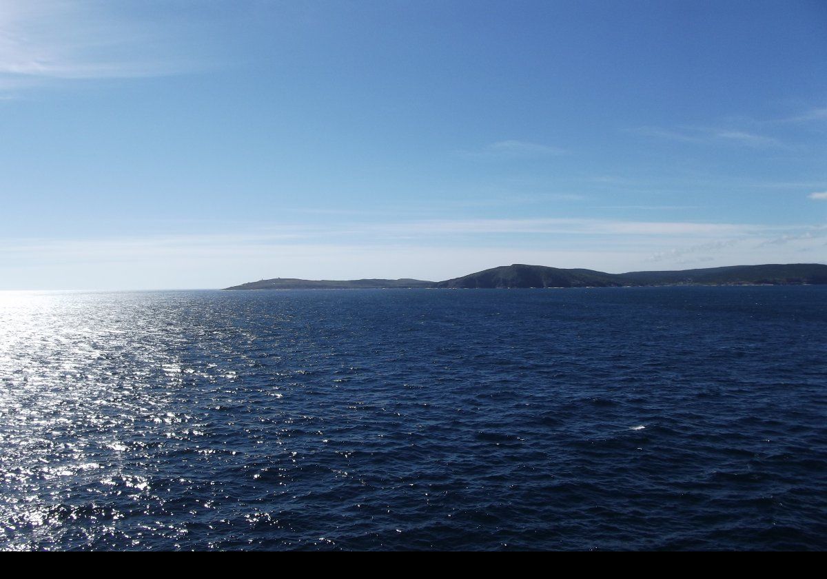 Heading along the Newfoundland and Labrador coast towards The Narrows that leads into St John's Harbor.