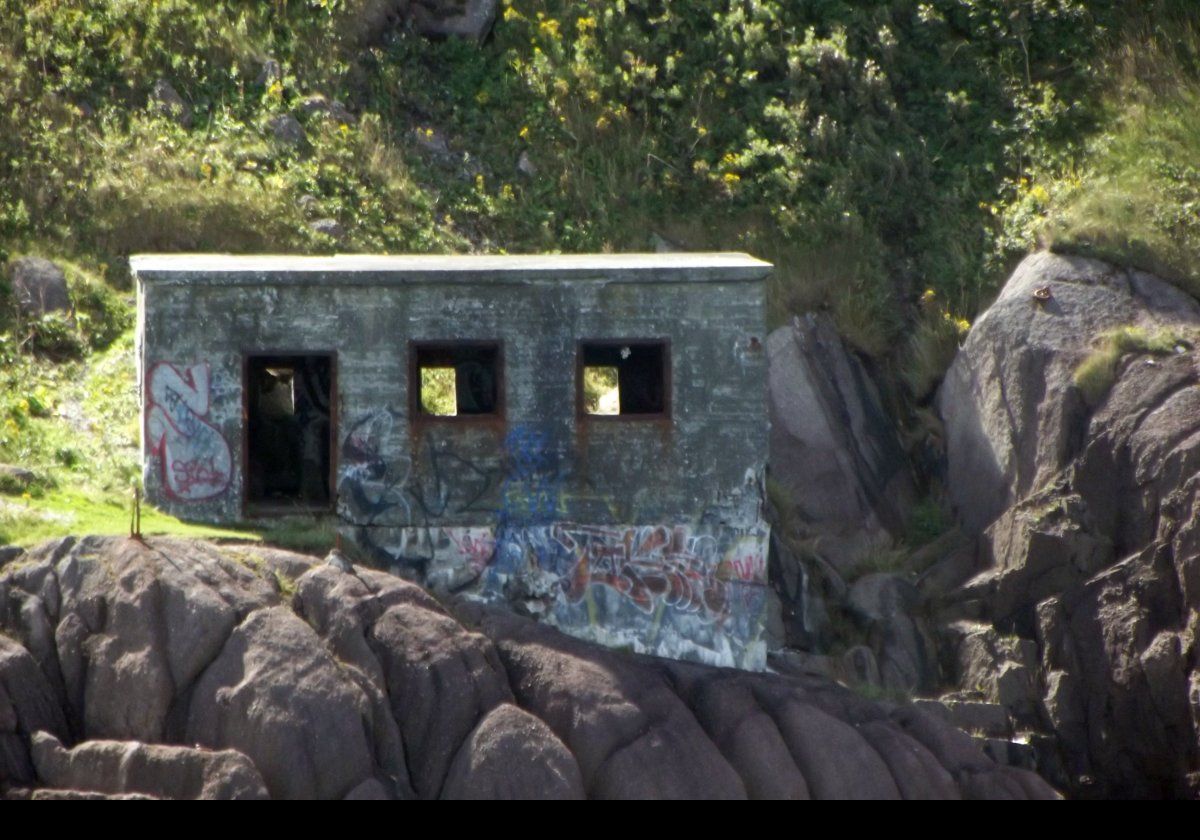 There are some remains of the gun emplacements that were built during the second World War as defence against German U-boats.
