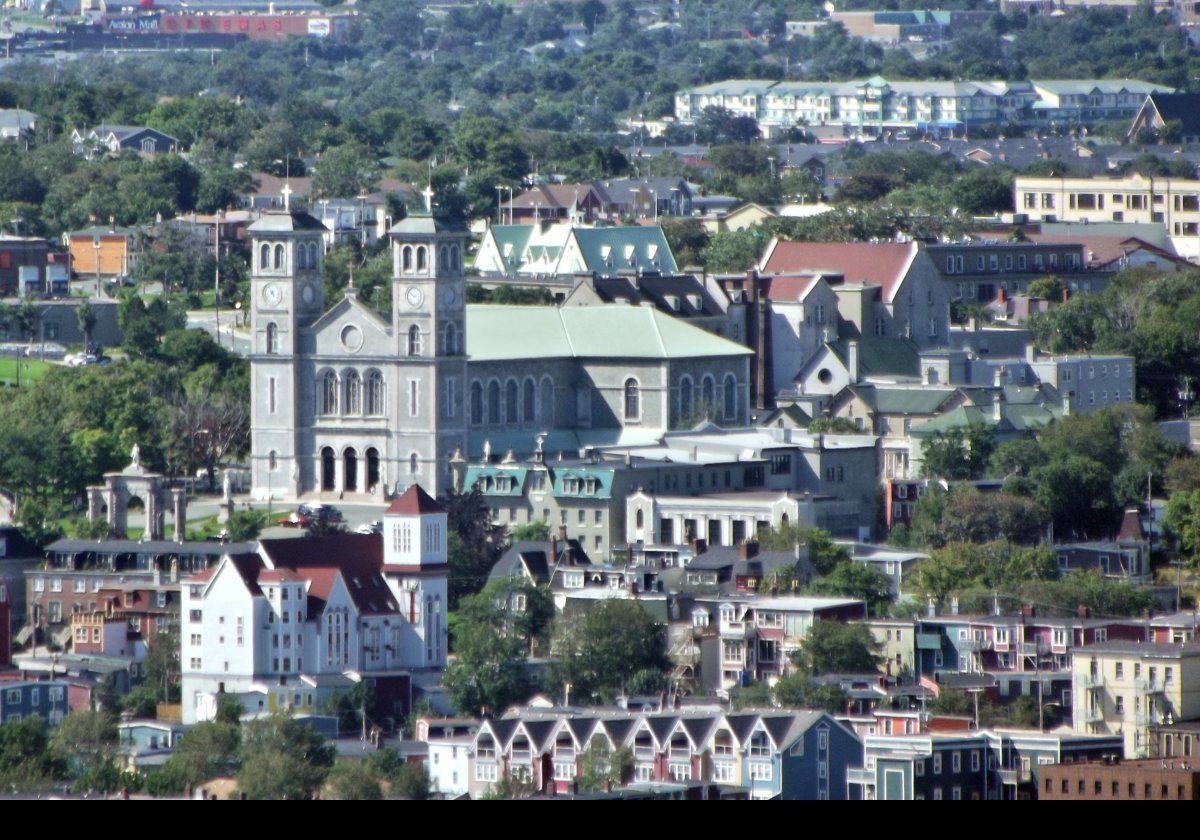 What stands out here is the Roman Catholic Basilica of St. John the Baptist. We visit the outside later on.
