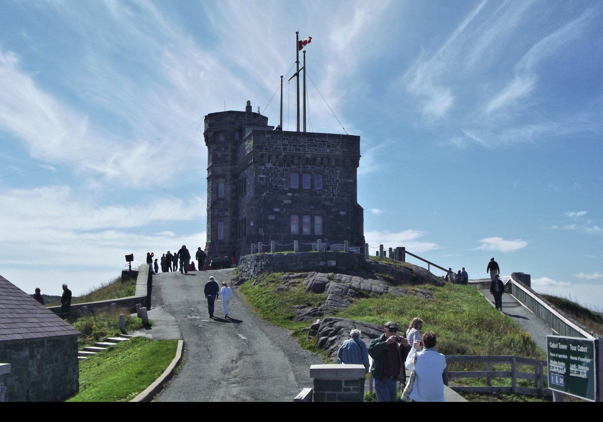 Guglielmo Marconi received the first trans-Atlantic wireless message at his temporary receiving station on Signal Hill near the Tower on December 12th 1901. The â€œmessageâ€ comprised Morse code for the letter â€œSâ€, three dots. It was sent from Marconi's transmitter at Poldhu in Cornwall in England.