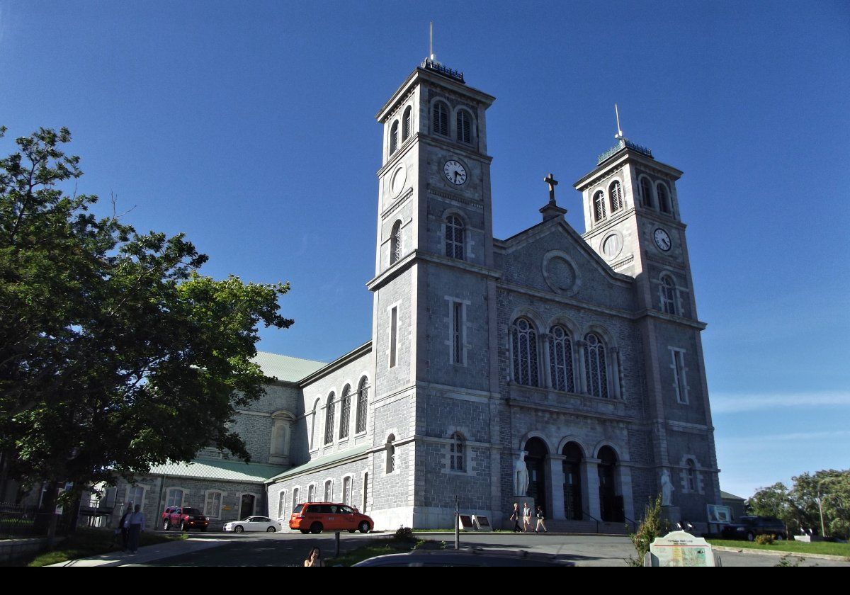 The outside of the Roman Catholic Basilica of St. John the Baptist.