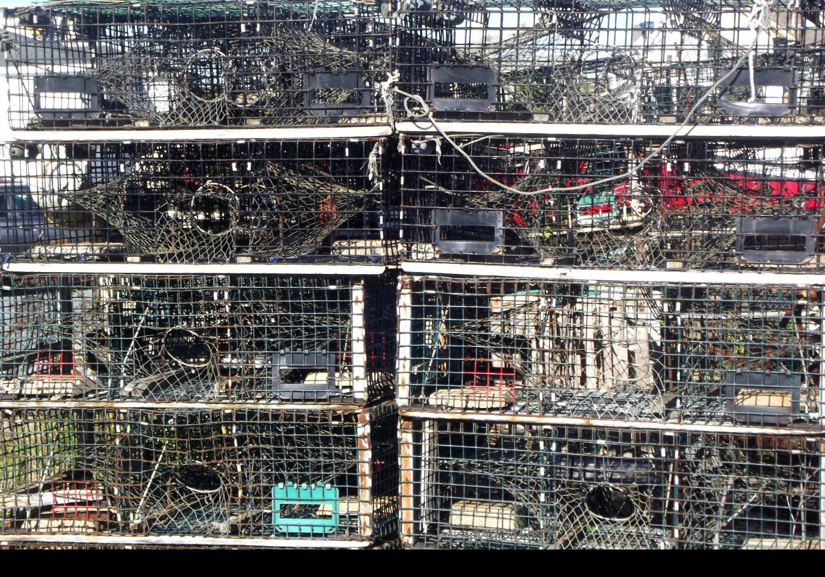 A collection of Crab and Lobster traps.