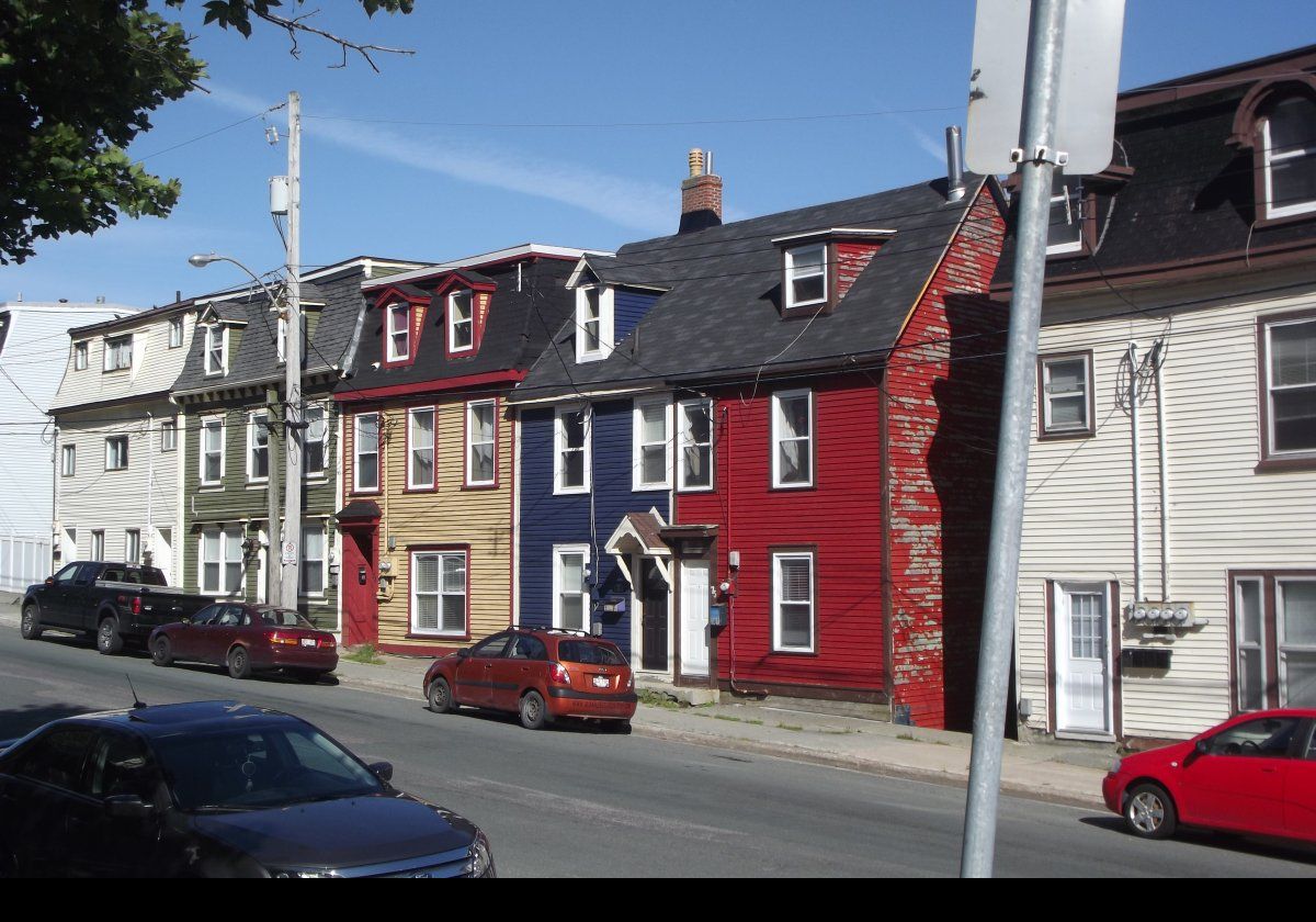 A couple of pictures of some of the more colorful houses in St John's.