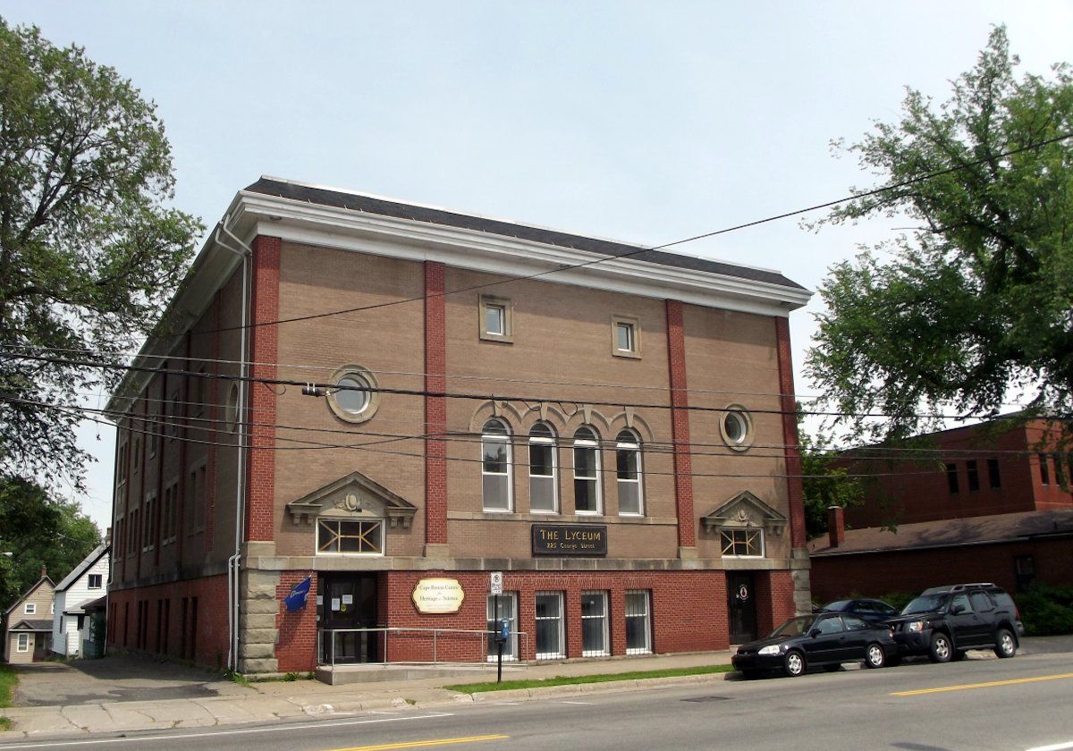 Completed in May of 1904, the Lyceum on George Street houses the Cape Breton Centre for Heritage and Science.  The museum focuses on the social & natural history of Cape Breton. 