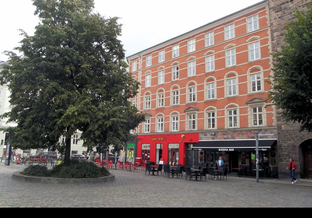 Some more bars and cafes in Vesterbro Torv.  