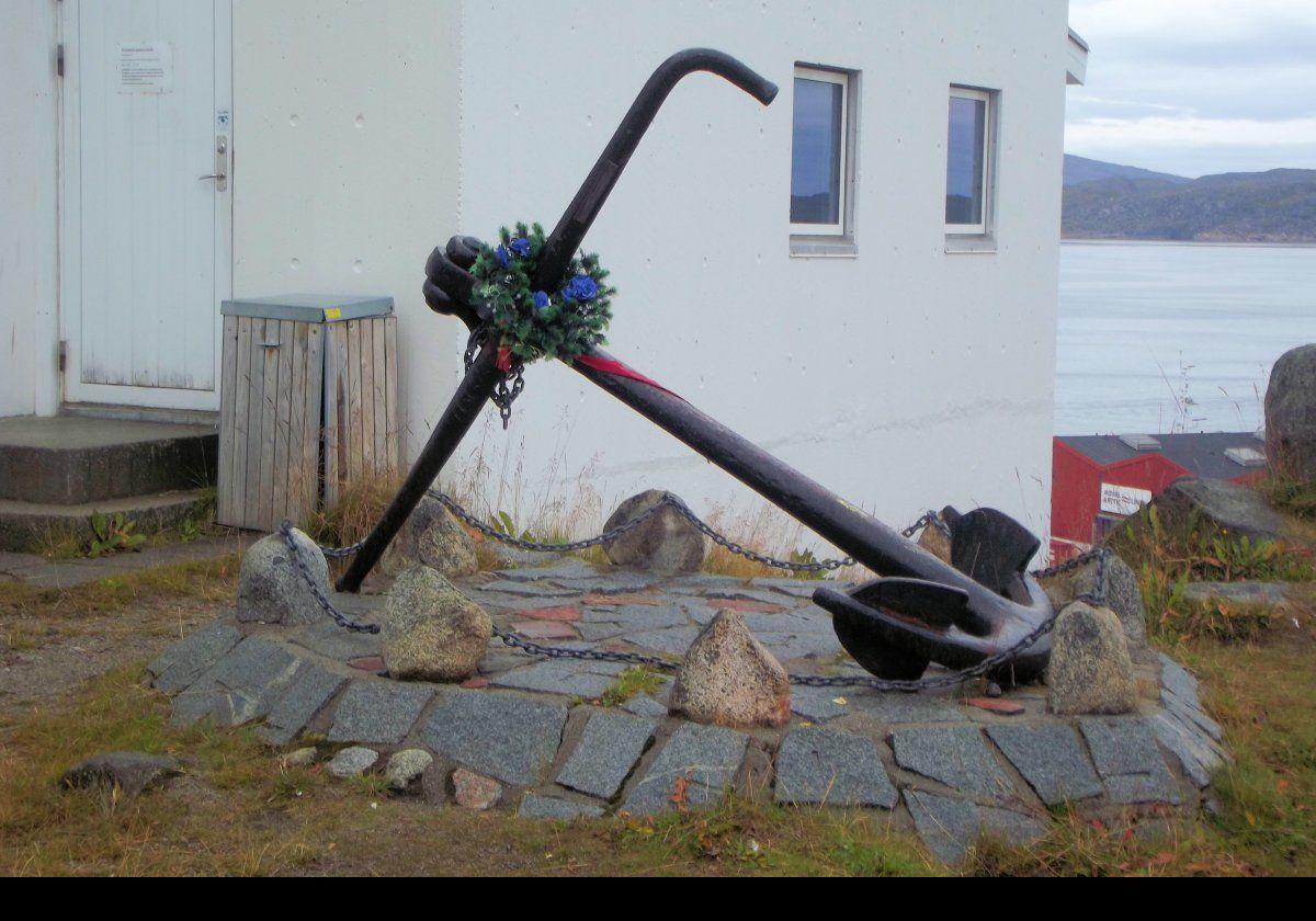Another commemorative anchor for those lost at sea.
