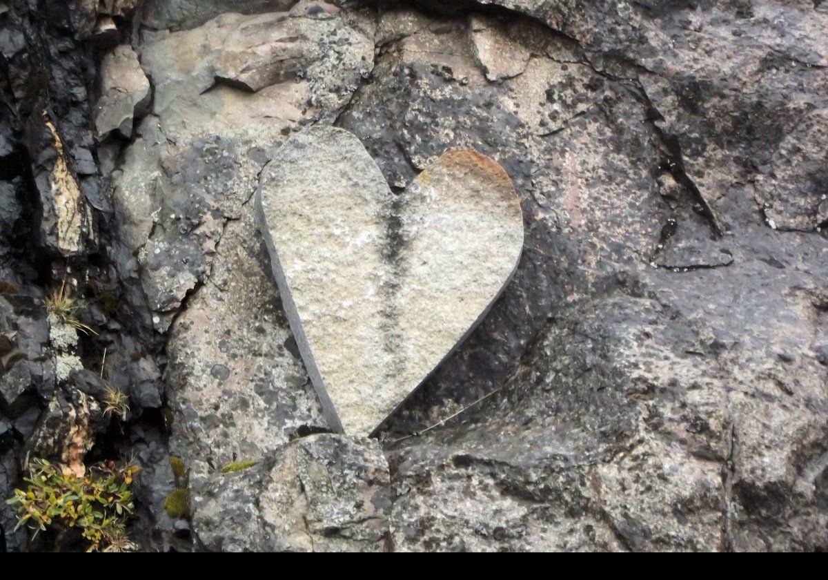 A stone heart; not a heart of stone!
