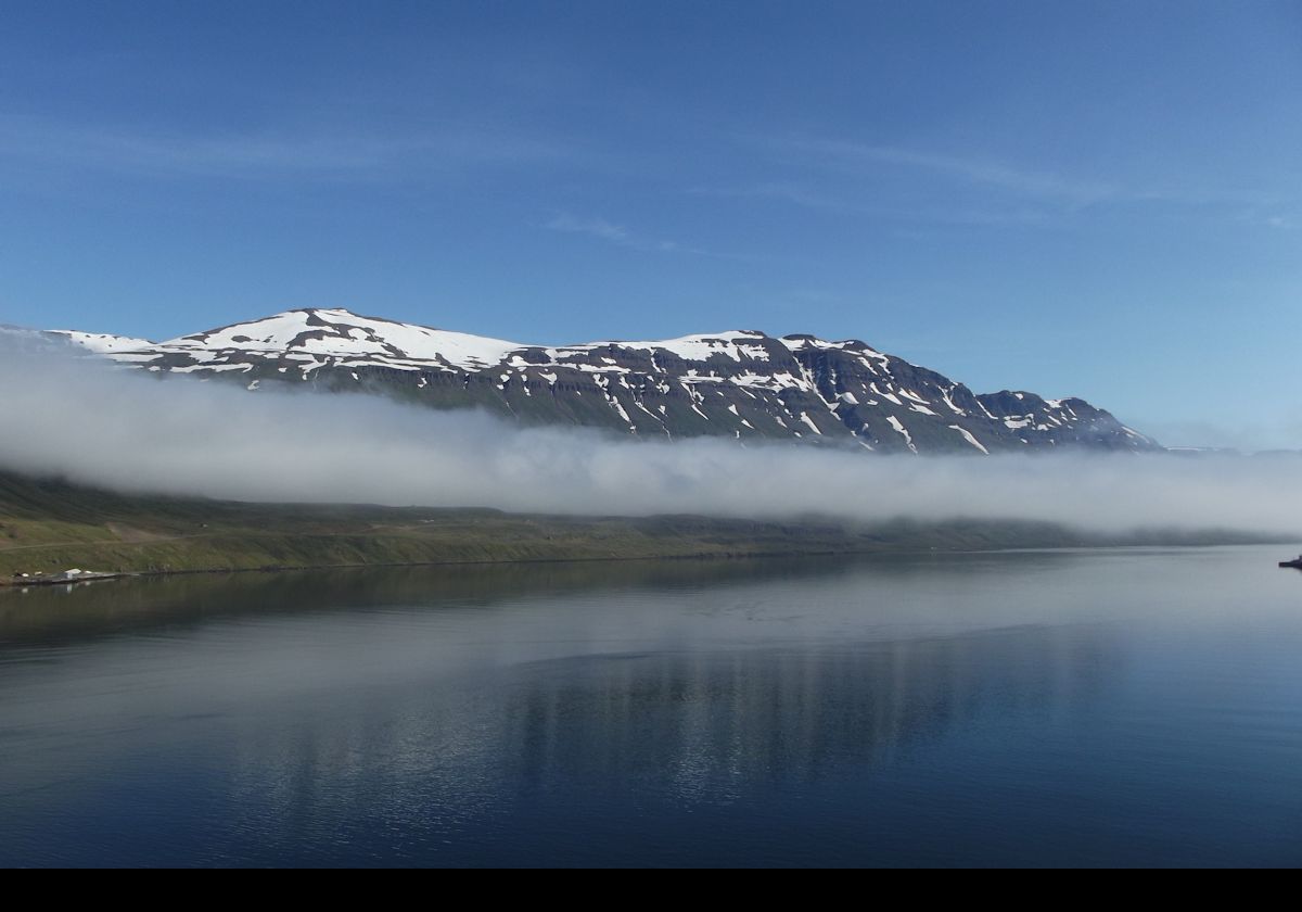 Mist across the fjord.