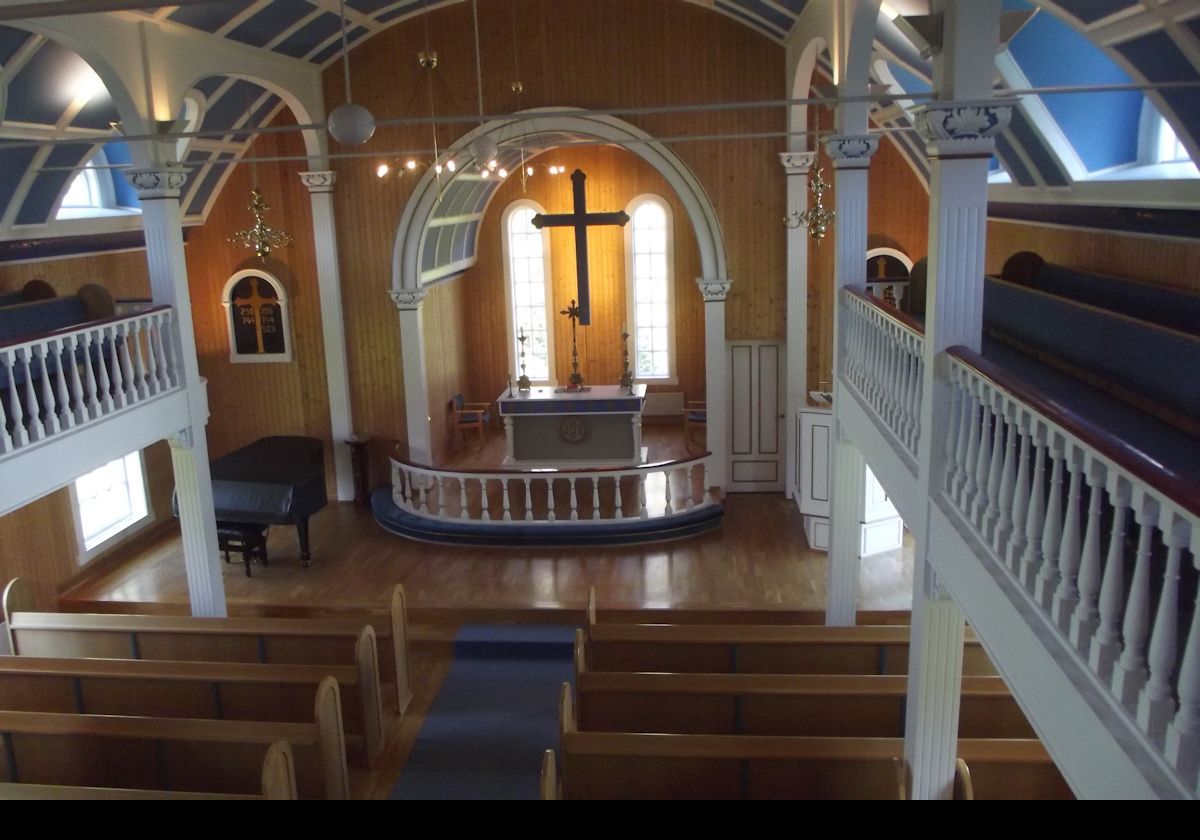 The interior of the church.
