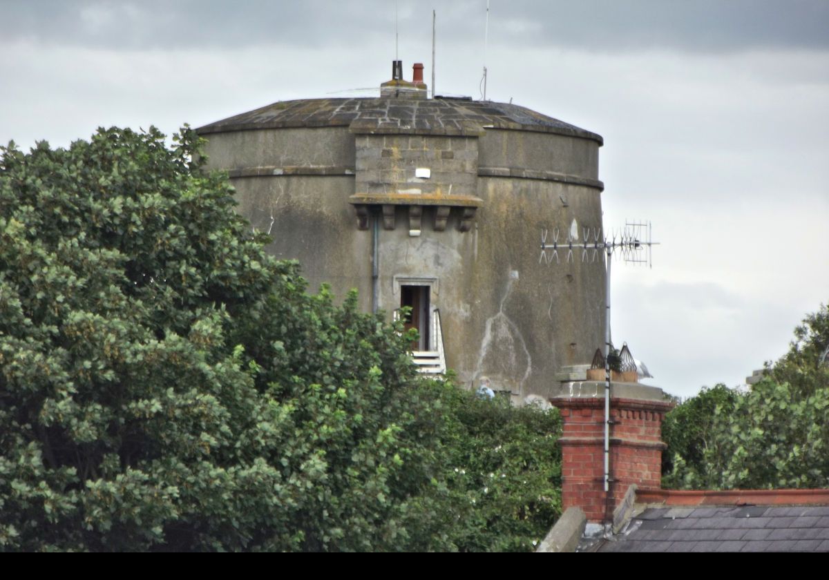 The Martello Tower in Howth was built in 1805, overlooking Howth Harbour, as protection against an invasion by Napoleon.  Many of these were built by the British around the coasts of the British Isles.  Today it houses Ye Olde Hurdy Gurdy Museum of Vintage Radio and communication history.