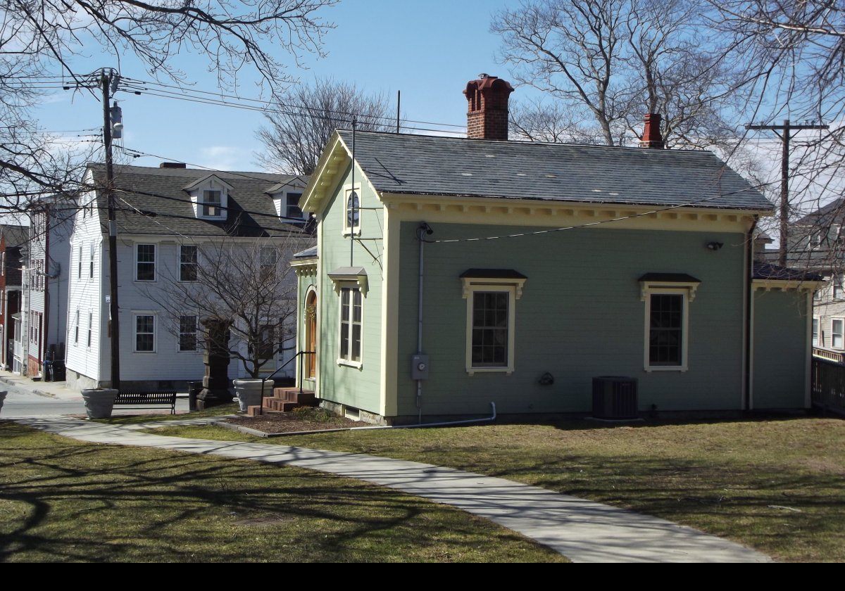 This attractive building houses the City of Newport Public Services department offices on Spring Street.