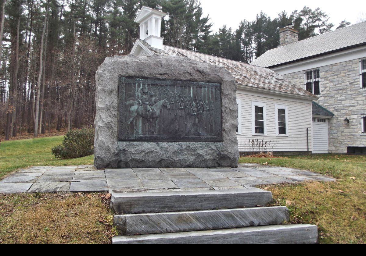 The Civil War monument from 1930. Click on the image to see a closeup.