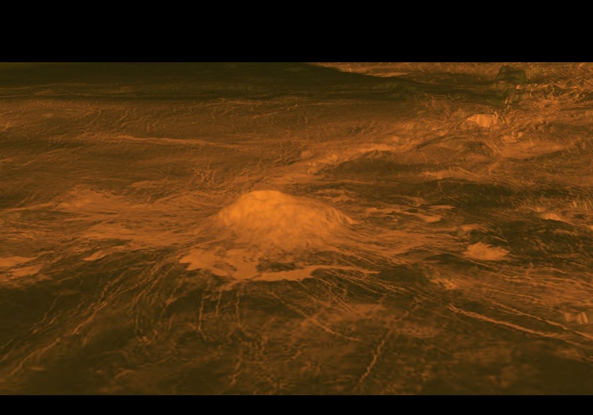 The volcano Idunn Mons.